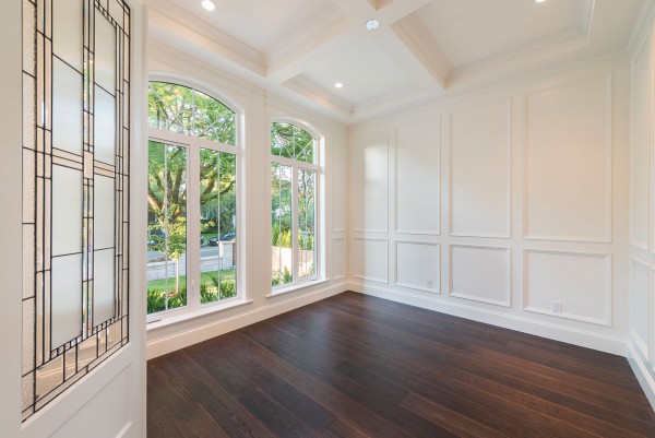 custom built vancouver home coiffured ceiling