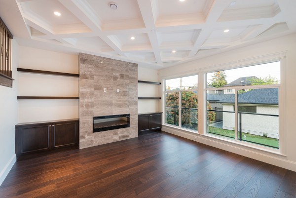 custom built vancouver home living room