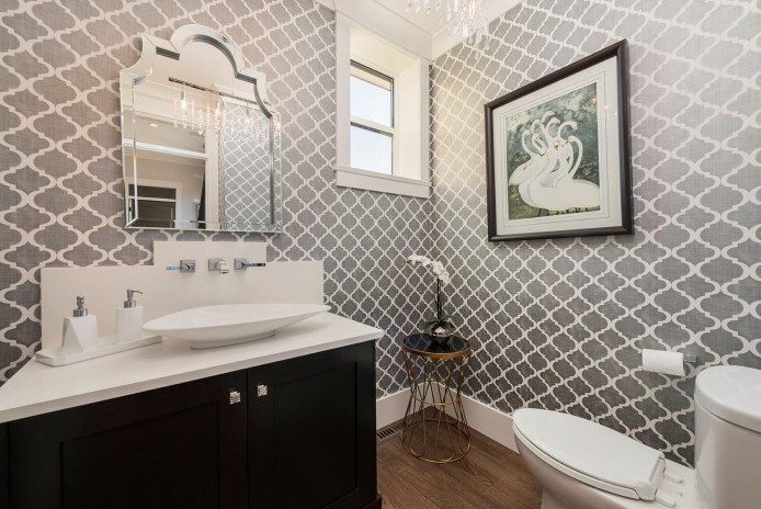 Custom Built Home Powder Room