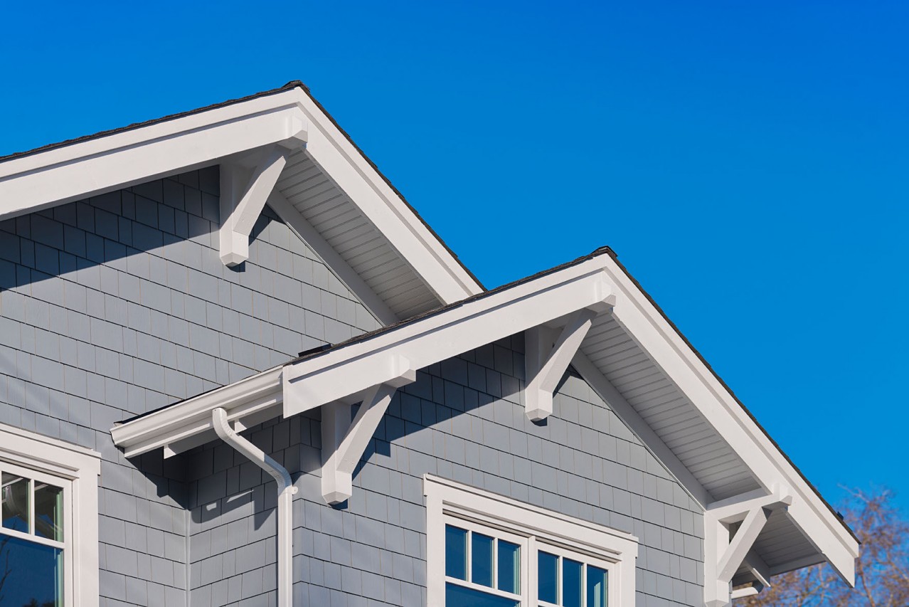 East Vancouver Heritage Style Custom Home Gables and Knee Braces