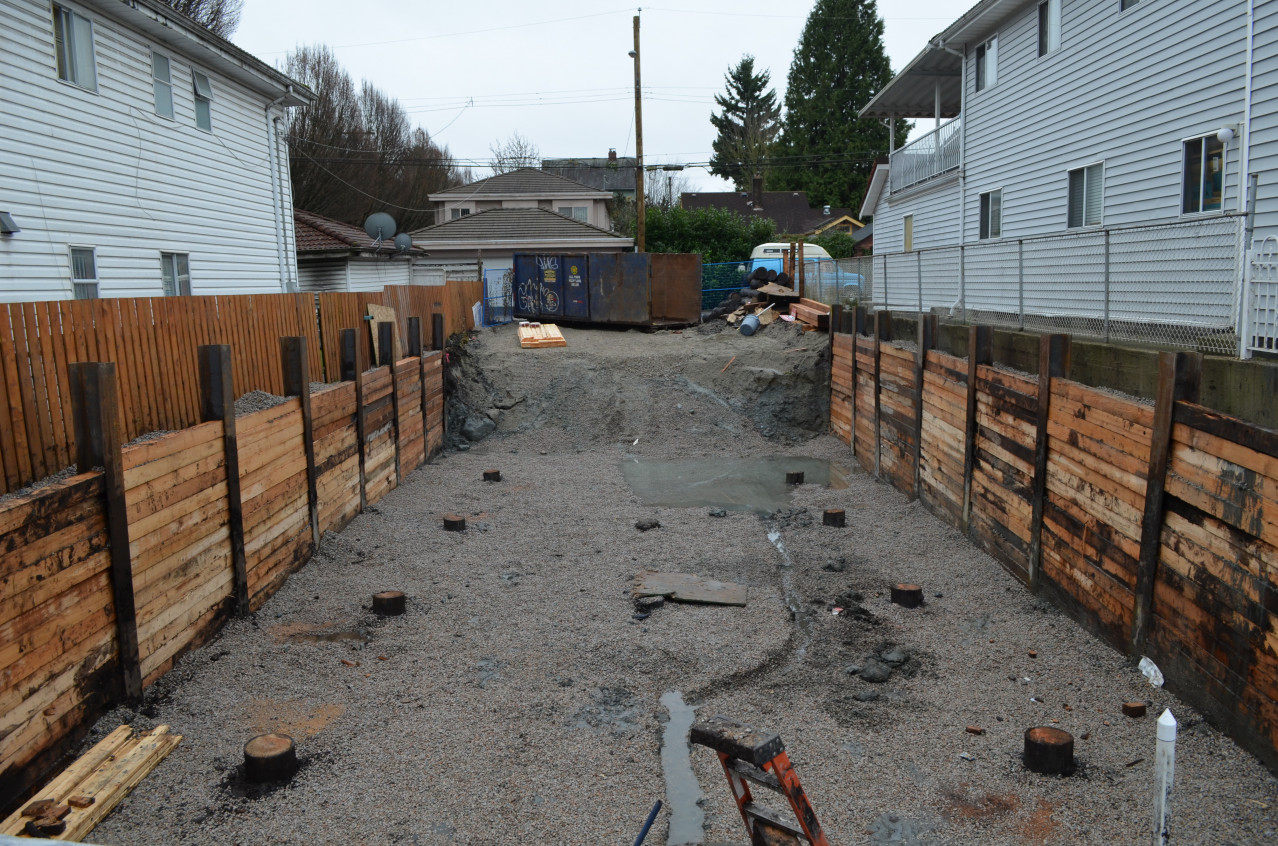 East 17th, Vancouver Home Under Construction