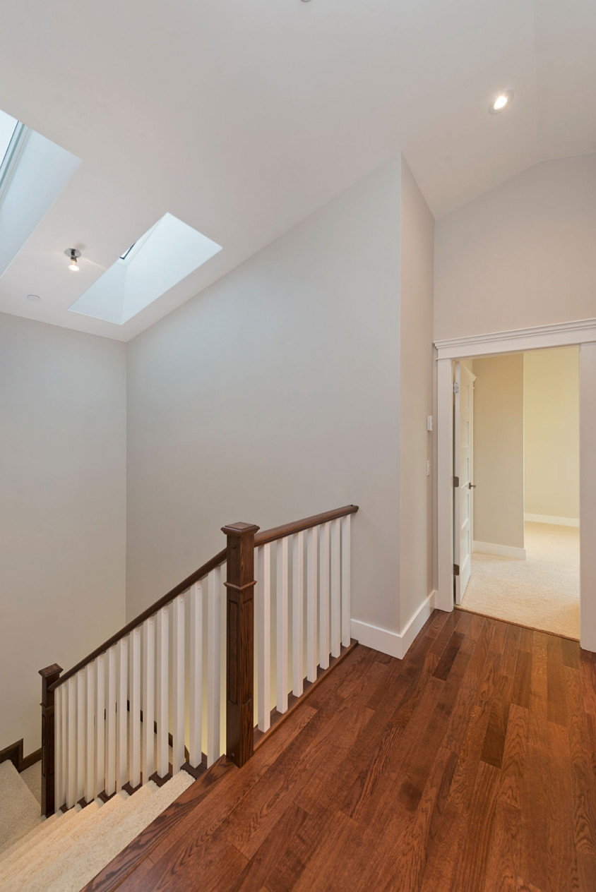 East Vancouver Heritage Style Custom Home Skylight