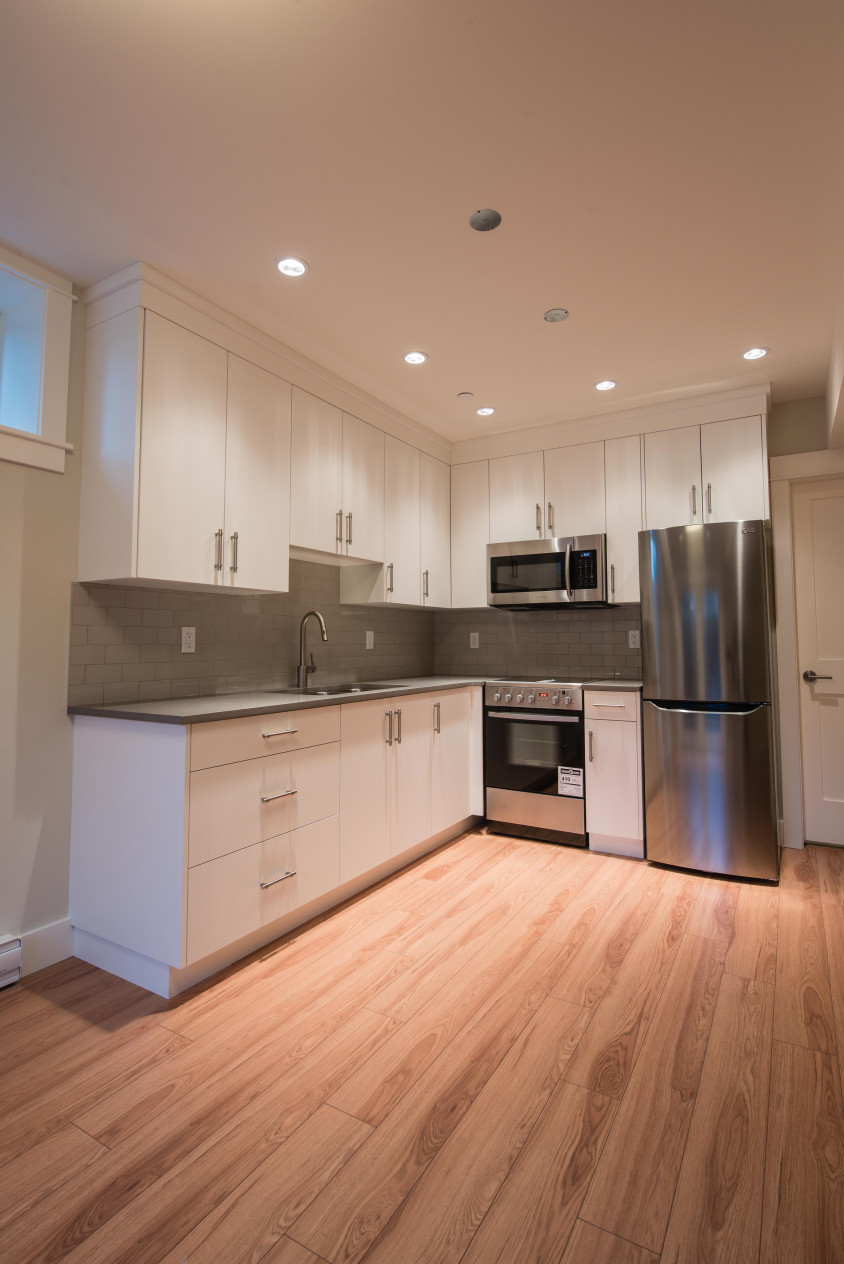 Basement suite kitchen.