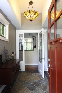 Custom designed entry way for our new West Vancouver luxury custom home