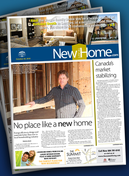 Dale Roadhouse of Wallmark Homes featured in New Local Home